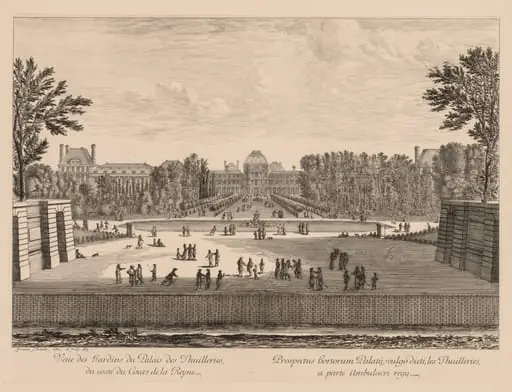 Vue du palais et des jardins des Tuileries, du côté du cours la Reine, by Israël Silvestre