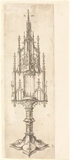 A Gothic Monstrance, by Israhel van Meckenem