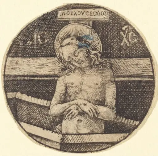 Christ as the Man of Sorrows, by Israhel van Meckenem
