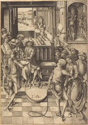 Christ before Pilate, by Israhel van Meckenem