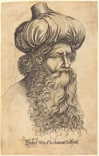 Head of an Aged Man, by Israhel van Meckenem