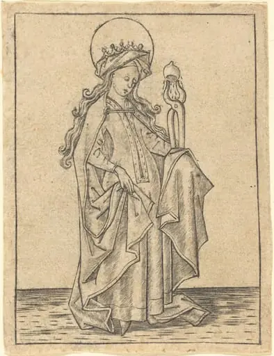 Saint Agatha, by Israhel van Meckenem
