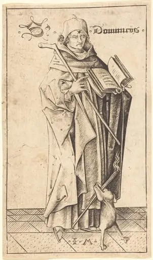 Saint Dominic, by Israhel van Meckenem