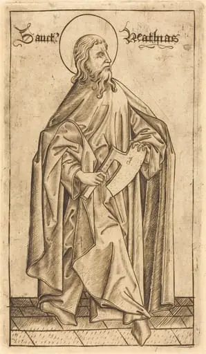 Saint Matthias (?), by Israhel van Meckenem