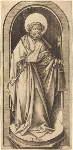 Saint Peter, by Israhel van Meckenem