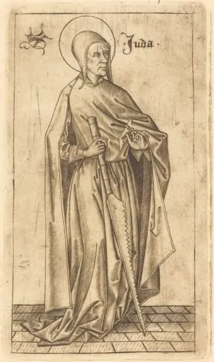 Saint Simon Zelotes (?) or Saint Judas Thaddeus (?), by Israhel van Meckenem