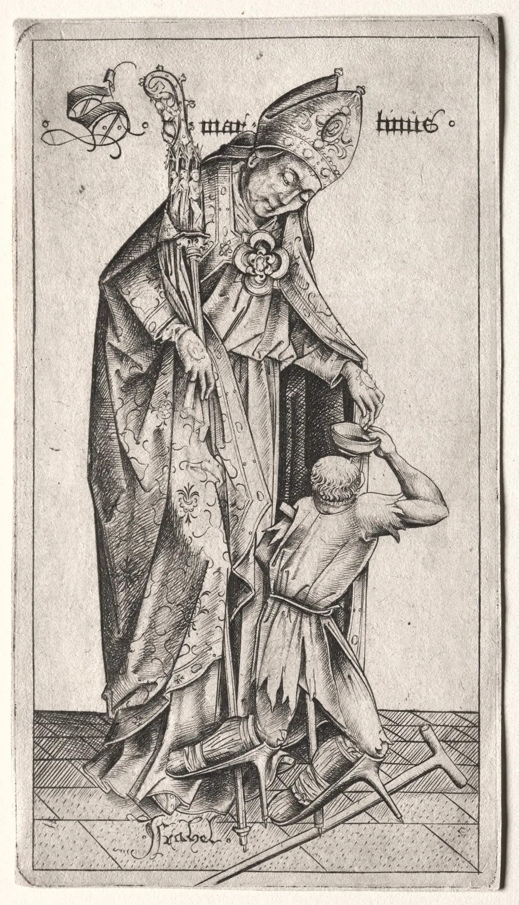St. Martin, by Israhel van Meckenem, 1482