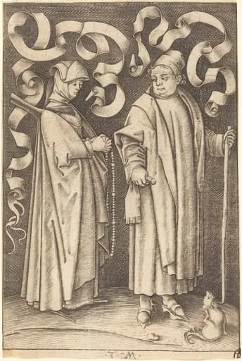The Churchgoers, by Israhel van Meckenem