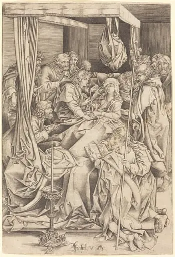 The Death of the Virgin, by Israhel van Meckenem