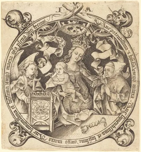 The Madonna with the Clock, by Israhel van Meckenem