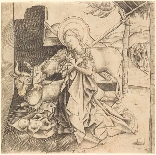 The Nativity, by Israhel van Meckenem