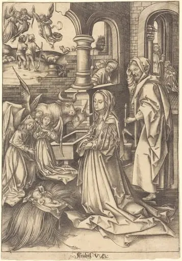 The Nativity, by Israhel van Meckenem
