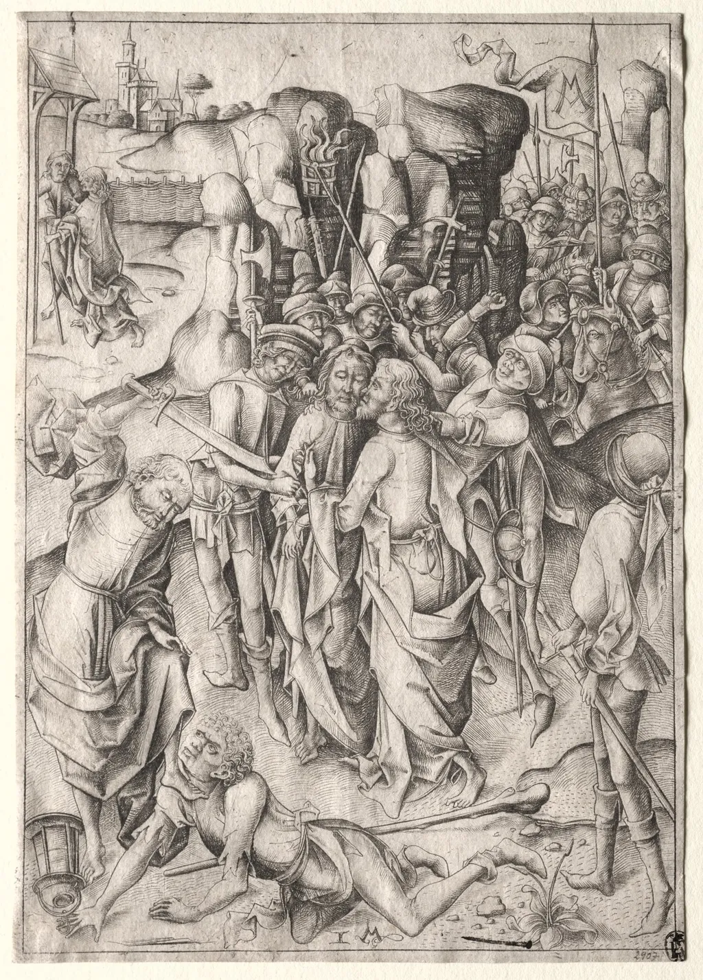 The Passion: Christ Taken Captive, by Israhel van Meckenem, 1480