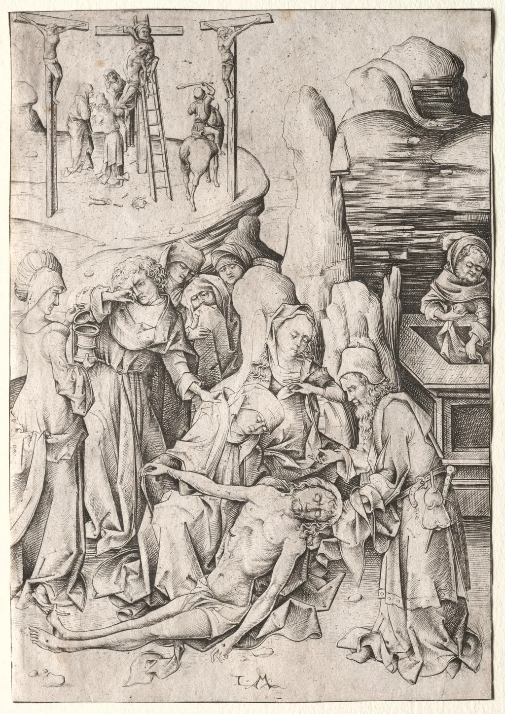 The Passion: The Lamentation, by Israhel van Meckenem, 1480
