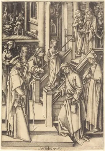 The Presentation of the Virgin, by Israhel van Meckenem