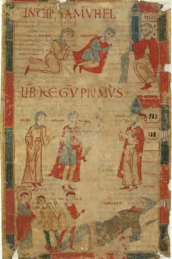 Four Scenes from the First Book of Samuel, by Italian 11th Century
