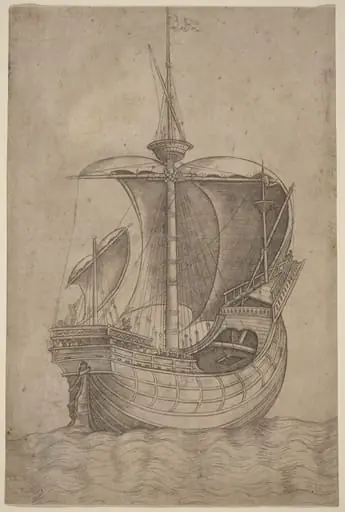 Carrack, Heading to the Right, by Italian 15th Century