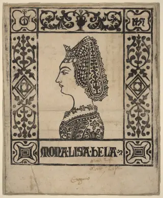 Mona Lisa Bela, by Italian 15th Century, 1460