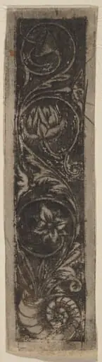 Oblong Ornament Panel, by Italian 15th Century