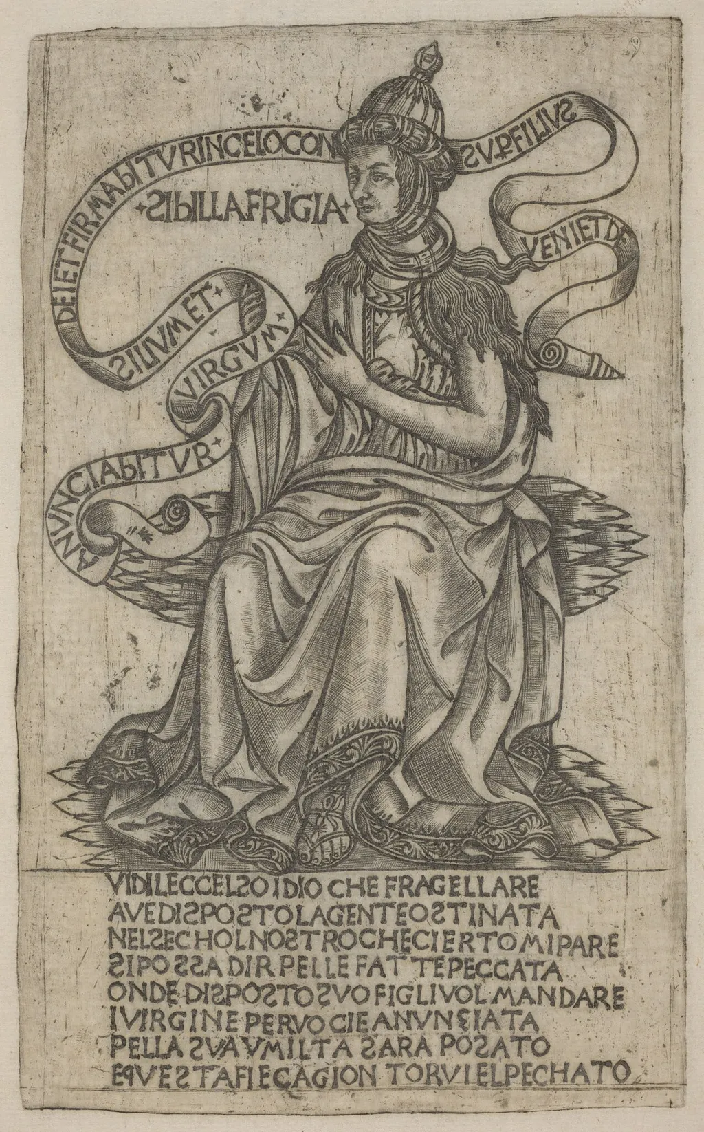 Phrygian Sibyl, by Italian 15th Century, ink, 1401