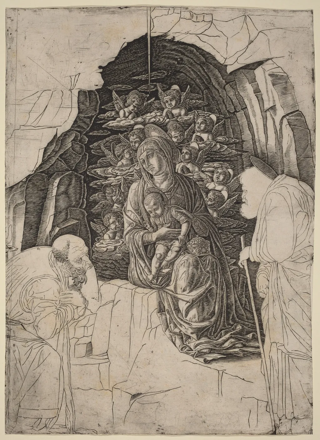 The Adoration of the Magi (Virgin in the Grotto), by Italian 15th Century, ink, 1500