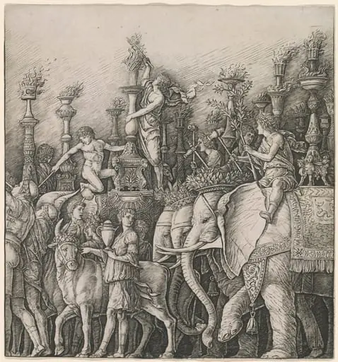 The Triumph of Caesar: The Elephants, by Italian 15th Century