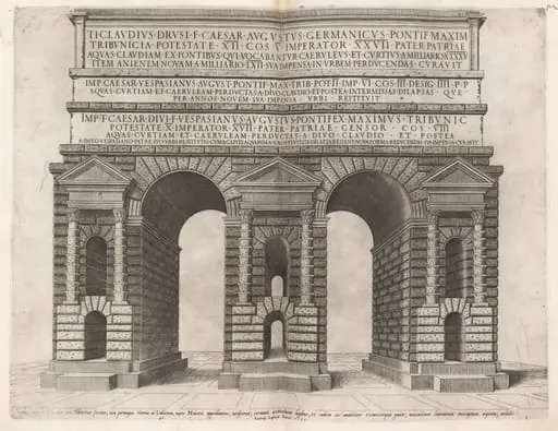 Arch of the Claudian Aqueduct, by Italian 16th Century