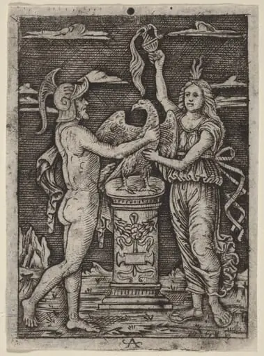 Consecration of an Eagle, by Italian 16th Century