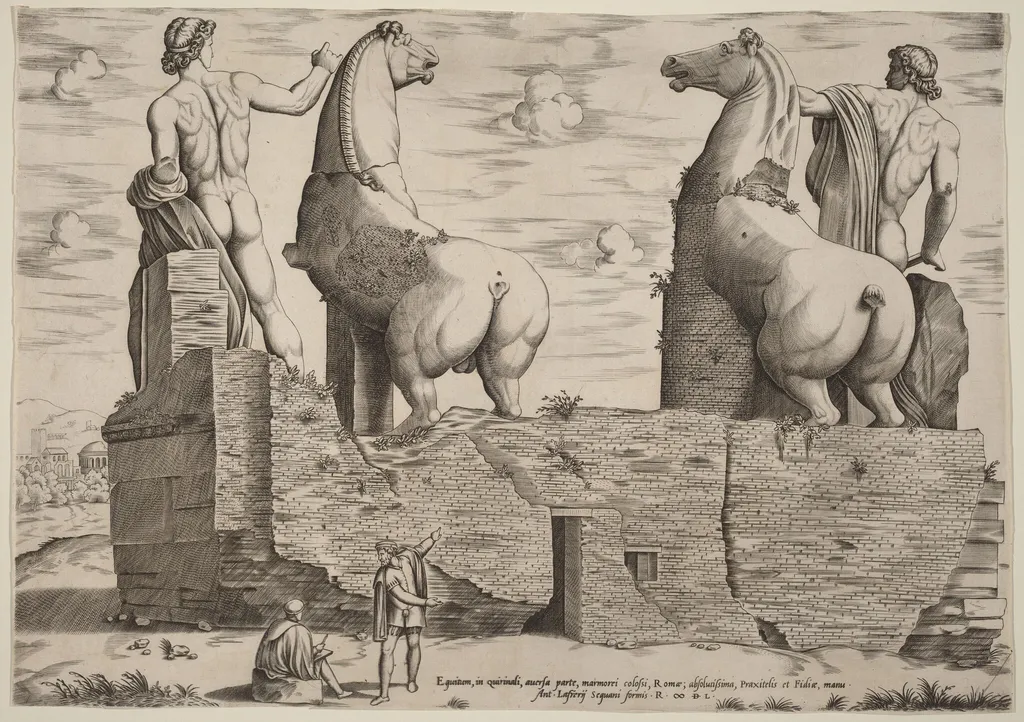 Equitum, in Quirinali, aversa parte, by Italian 16th Century, ink, 1550