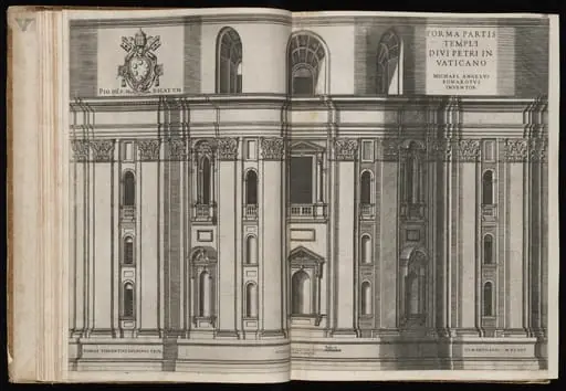 Forma Partis Templi Divi Petri [Exterior Section of Saint Peter's Basilica], by Italian 16th Century