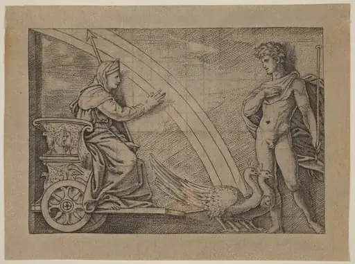Juno in a Chariot Pulled by Peacocks, by Italian 16th Century