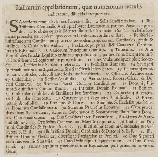 Latin captions to 'La Calvacatura con le sue Cerimonie', by Italian 16th Century, 1544