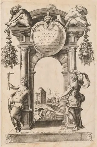 Libro Appartenente al Architettura [Title Page], by Italian 16th Century