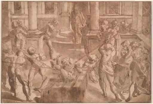 Martyrdom of Saint Lawrence, by Italian 16th Century