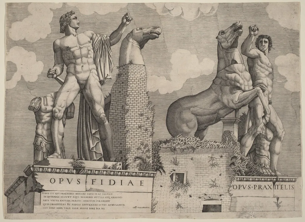 Opus Filiae... Opus Praxitelis, by Italian 16th Century, ink, 1546
