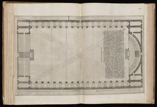 Plan of the Cortile Belvedere, by Italian 16th Century