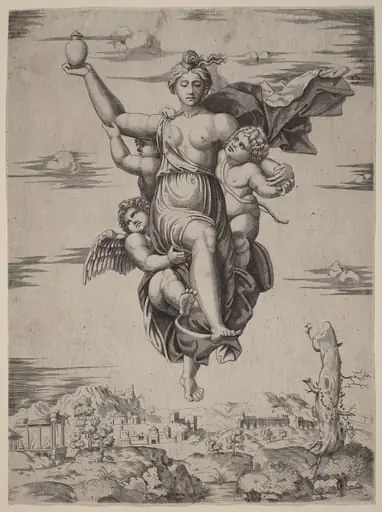 Psyche Carried to Olympus, by Italian 16th Century