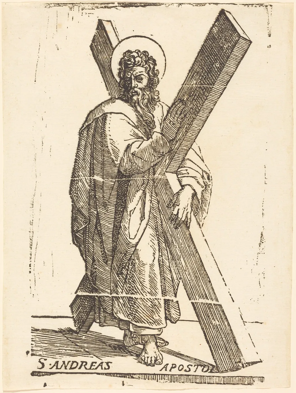 Saint Andrew, by Italian 16th Century, ink, 1626