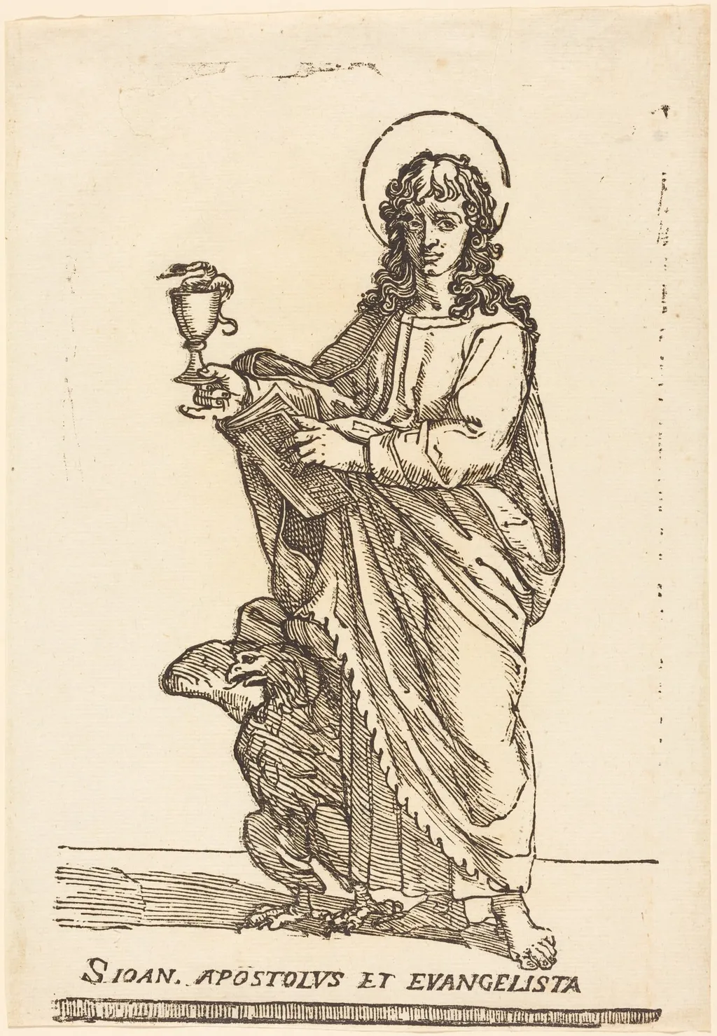 Saint John, by Italian 16th Century, ink, 1626