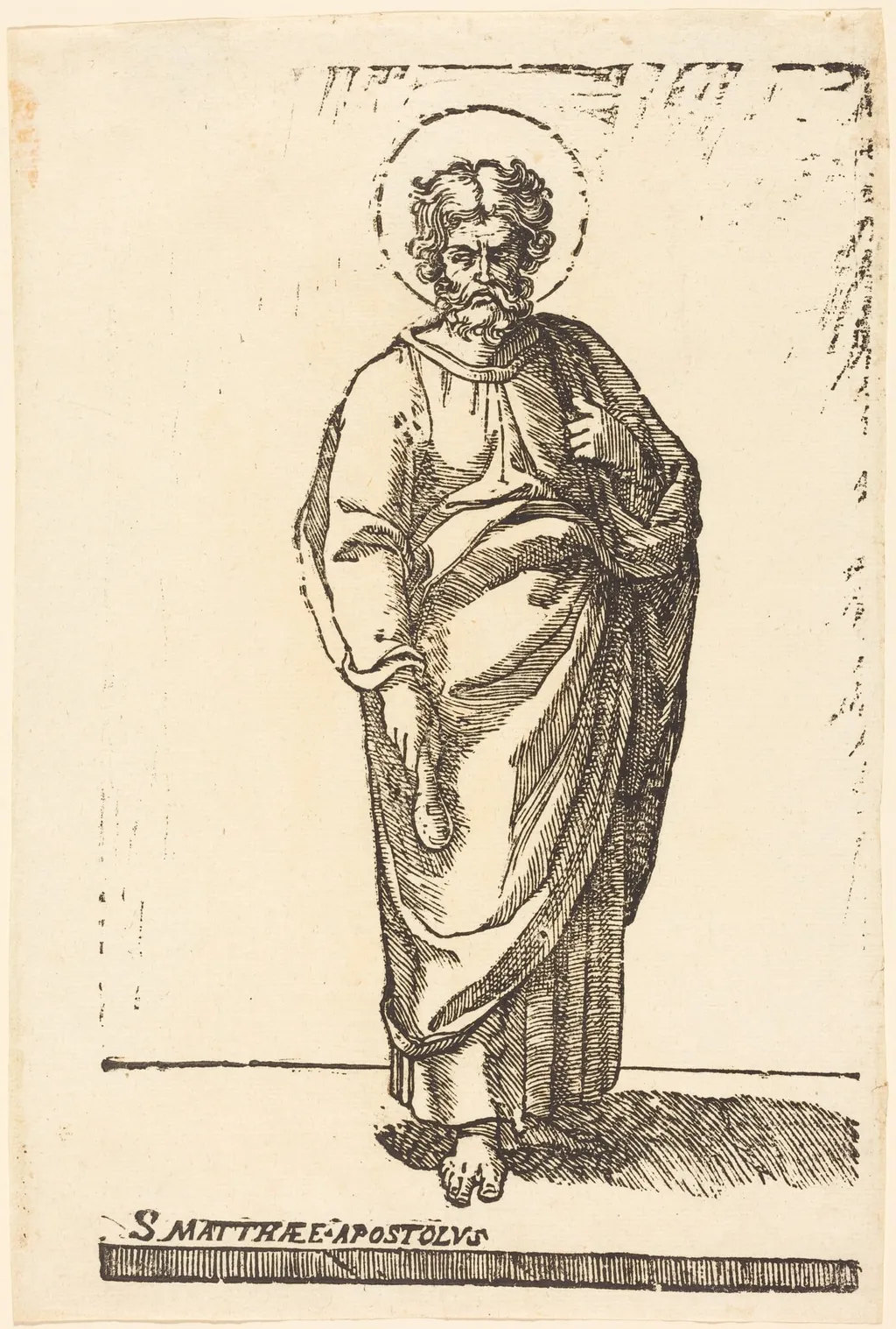 Saint Matthew, by Italian 16th Century, ink, 1626