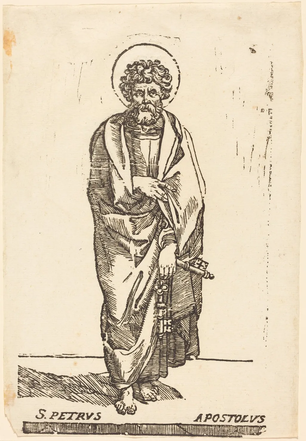 Saint Peter, by Italian 16th Century, ink, 1626