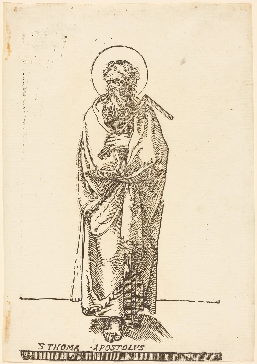 Saint Thomas, by Italian 16th Century, ink, 1626
