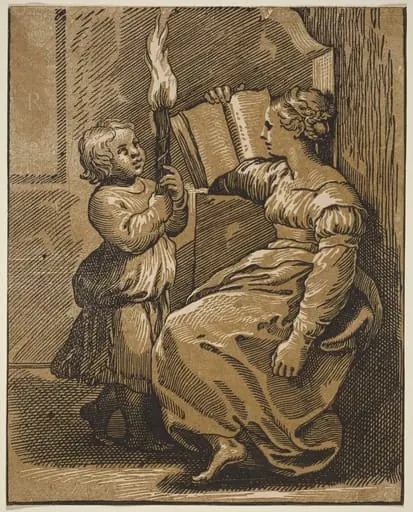 Sibyl Reading, by Italian 16th Century
