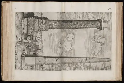 The Column of Marcus Aurelius with an Obelisk, by Italian 16th Century
