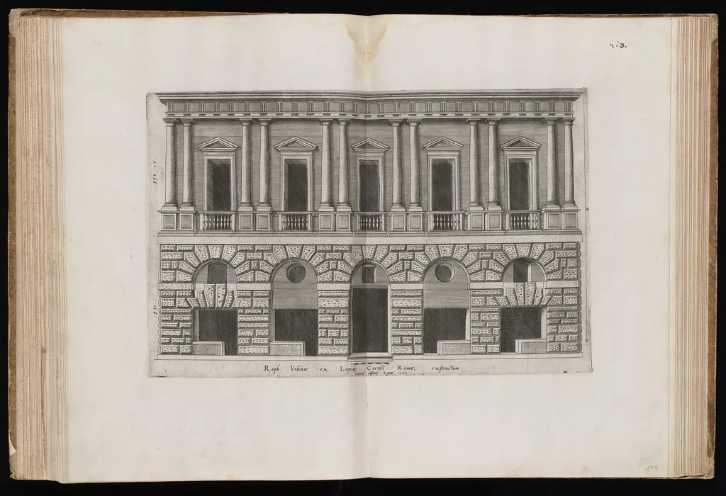 The Palace of Raphael (Palazzo Caprini), by Italian 16th Century, ink, 1549