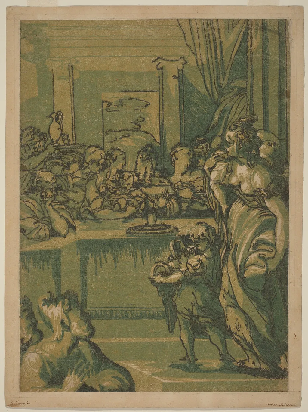 The Presentation in the Temple, by Italian 16th Century, ink, 1550