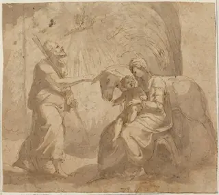 The Rest on the Flight into Egypt, by Italian 16th Century, 1501
