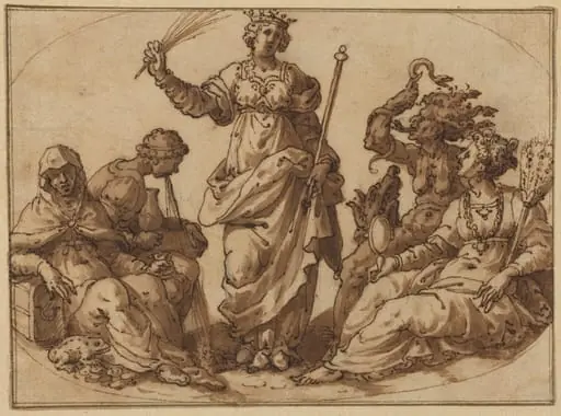 Virtue Triumphing over Vices, by Italian 16th Century