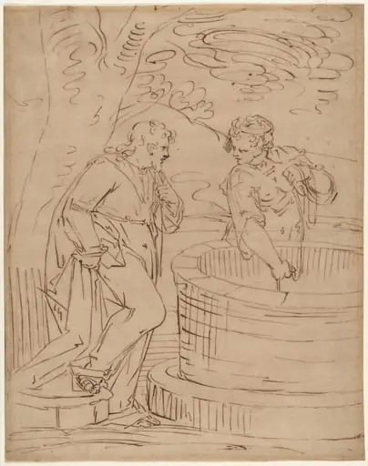 Rebecca at the Well, by Italian 17th Century