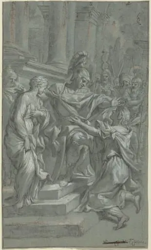Scipio Restoring His Captive to Her Lover, by Italian 17th Century